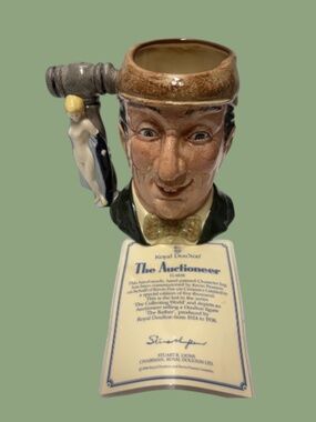 Royal Doulton Large Character Jug "The Auctioneer" D6838 Limited To 5000